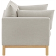 Meridian Furniture Langham Beige Linen Textured Fabric Loveseat