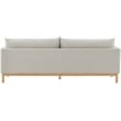 Meridian Furniture Langham Beige Linen Textured Fabric Sofa