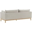 Meridian Furniture Langham Beige Linen Textured Fabric Sofa
