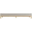 Meridian Furniture Langham Beige Linen Textured Fabric Sofa