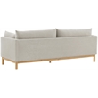 Meridian Furniture Langham Beige Linen Textured Fabric Sofa