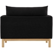 Meridian Furniture Langham Black Linen Textured Fabric Chair