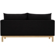Meridian Furniture Langham Black Linen Textured Fabric Loveseat