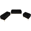 Meridian Furniture Nolita Black Boucle Fabric Chair