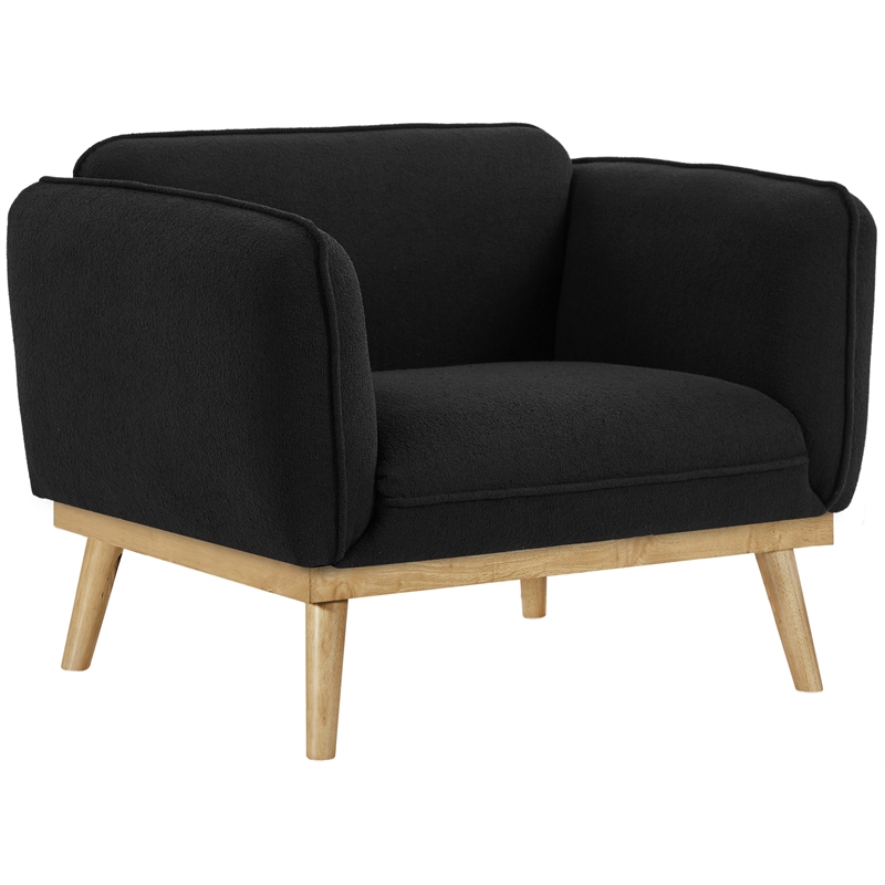 Meridian Furniture Nolita Black Boucle Fabric Chair