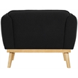 Meridian Furniture Nolita Black Boucle Fabric Chair