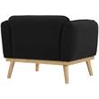 Meridian Furniture Nolita Black Boucle Fabric Chair
