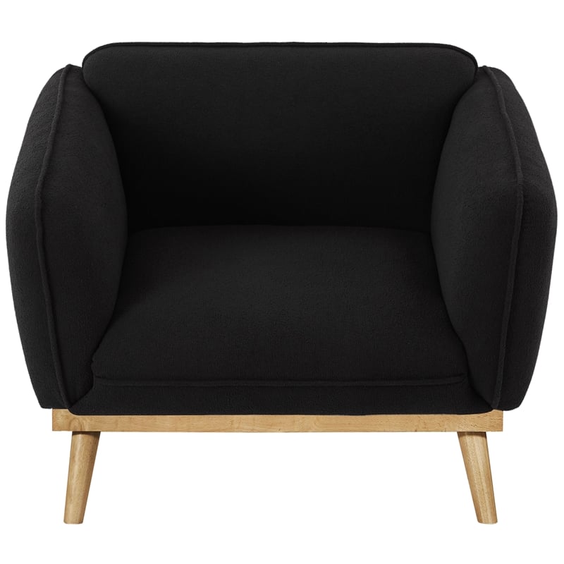 Meridian Furniture Nolita Black Boucle Fabric Chair