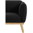 Meridian Furniture Nolita Black Boucle Fabric Chair