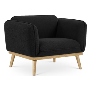 Meridian Furniture Nolita Black Boucle Fabric Chair