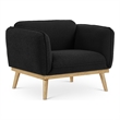 Meridian Furniture Nolita Black Boucle Fabric Chair