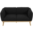 Meridian Furniture Nolita Black Boucle Fabric Loveseat