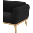 Meridian Furniture Nolita Black Boucle Fabric Loveseat