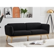 Meridian Furniture Nolita Black Boucle Fabric Sofa