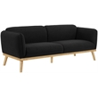 Meridian Furniture Nolita Black Boucle Fabric Sofa