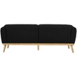 Meridian Furniture Nolita Black Boucle Fabric Sofa