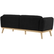 Meridian Furniture Nolita Black Boucle Fabric Sofa