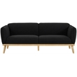 Meridian Furniture Nolita Black Boucle Fabric Sofa