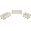 Meridian Furniture Nolita Cream Boucle Fabric Chair