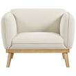 Meridian Furniture Nolita Cream Boucle Fabric Chair