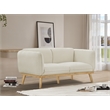 Meridian Furniture Nolita Cream Boucle Fabric Loveseat