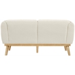 Meridian Furniture Nolita Cream Boucle Fabric Loveseat