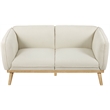 Meridian Furniture Nolita Cream Boucle Fabric Loveseat