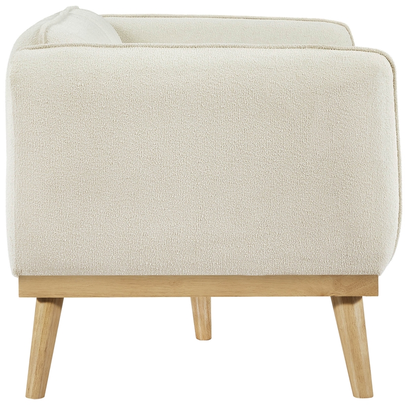 Meridian Furniture Nolita Cream Boucle Fabric Loveseat