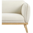 Meridian Furniture Nolita Cream Boucle Fabric Loveseat