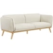 Meridian Furniture Nolita Cream Boucle Fabric Sofa