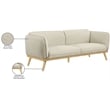 Meridian Furniture Nolita Cream Boucle Fabric Sofa