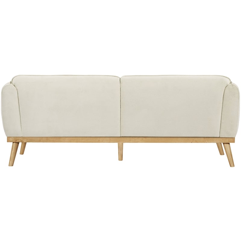 Meridian Furniture Nolita Cream Boucle Fabric Sofa