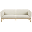 Meridian Furniture Nolita Cream Boucle Fabric Sofa