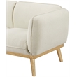 Meridian Furniture Nolita Cream Boucle Fabric Sofa