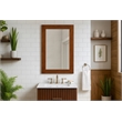 Meridian Furniture Monad Walnut Mirror