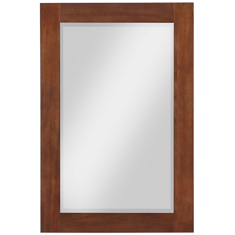 Meridian Furniture Monad Walnut Mirror