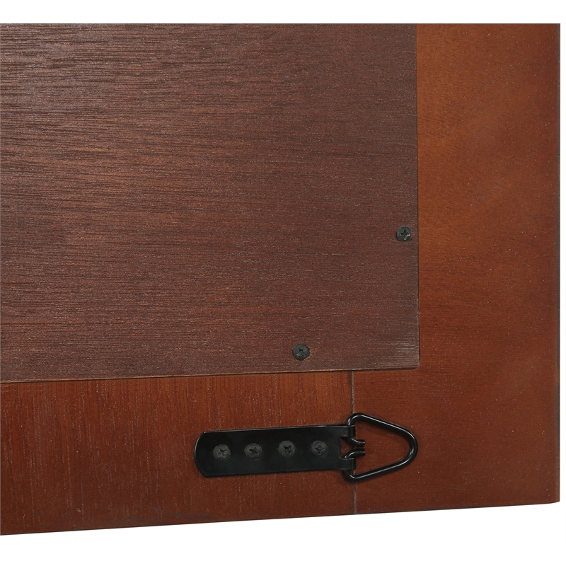 Meridian Furniture Monad Walnut Mirror