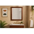 Meridian Furniture Monad Walnut Mirror