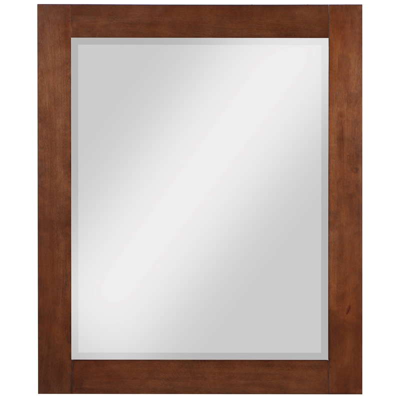 Meridian Furniture Monad Walnut Mirror