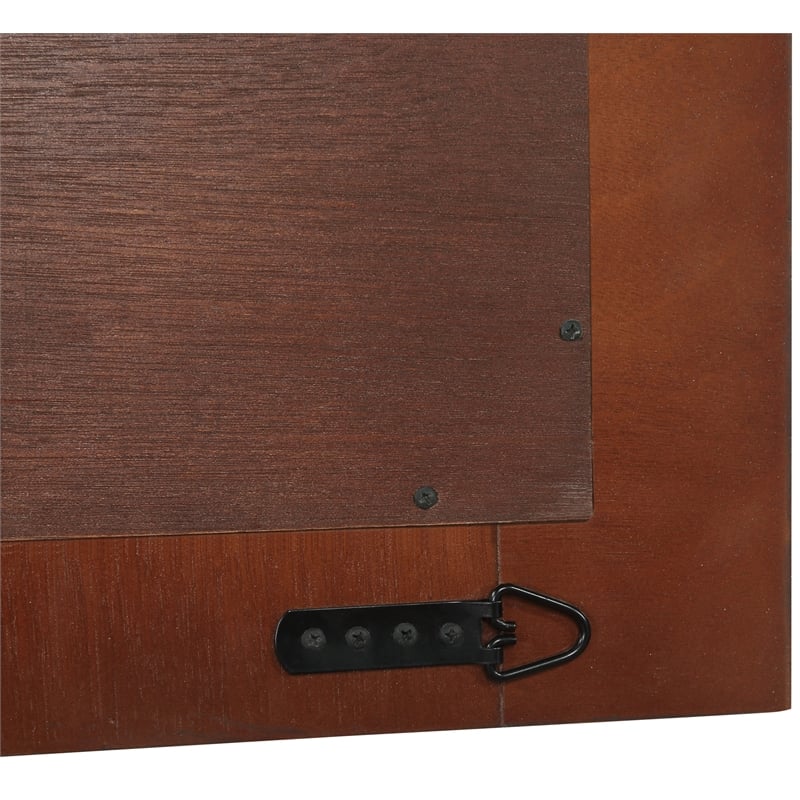 Meridian Furniture Monad Walnut Mirror