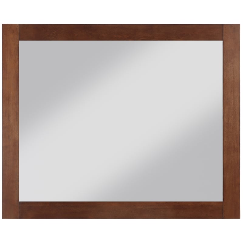 Meridian Furniture Monad Walnut Mirror
