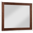 Meridian Furniture Monad Walnut Mirror