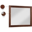Meridian Furniture Monad Walnut Mirror