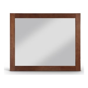 Meridian Furniture Monad Walnut Mirror