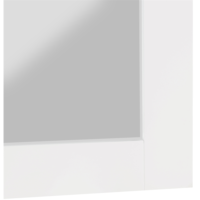Meridian Furniture Monad White Mirror