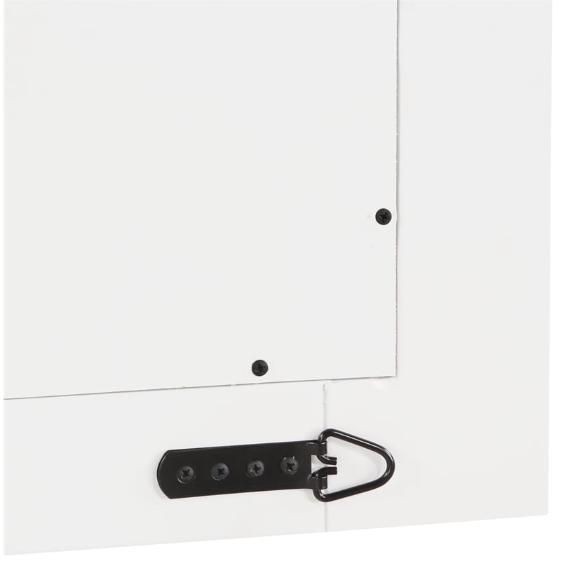 Meridian Furniture Monad White Mirror
