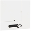 Meridian Furniture Monad White Mirror