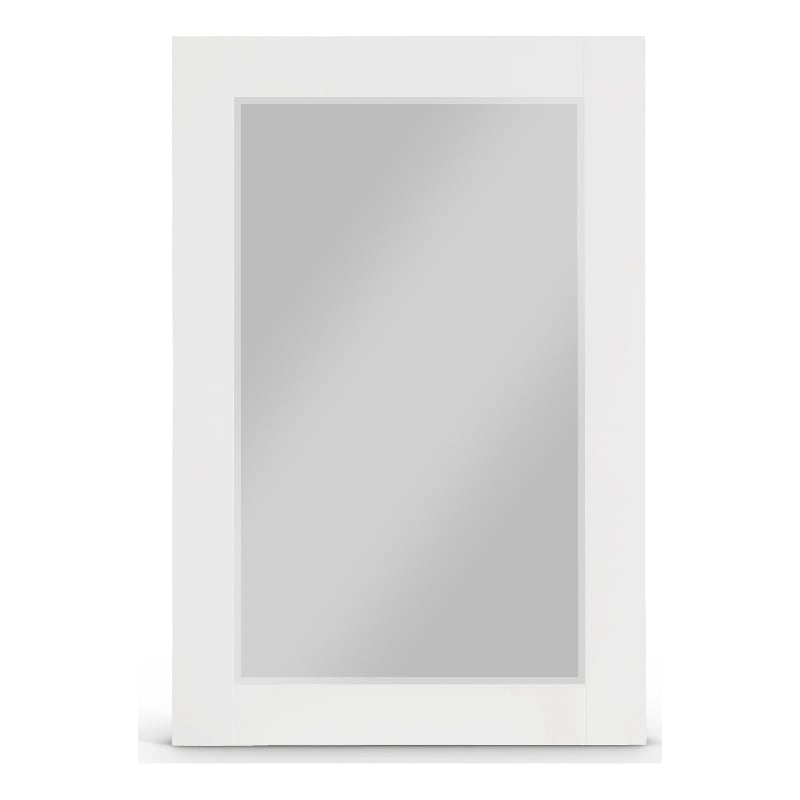 Meridian Furniture Monad White Mirror