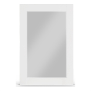 Meridian Furniture Monad White Mirror