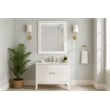 Meridian Furniture Monad White Mirror